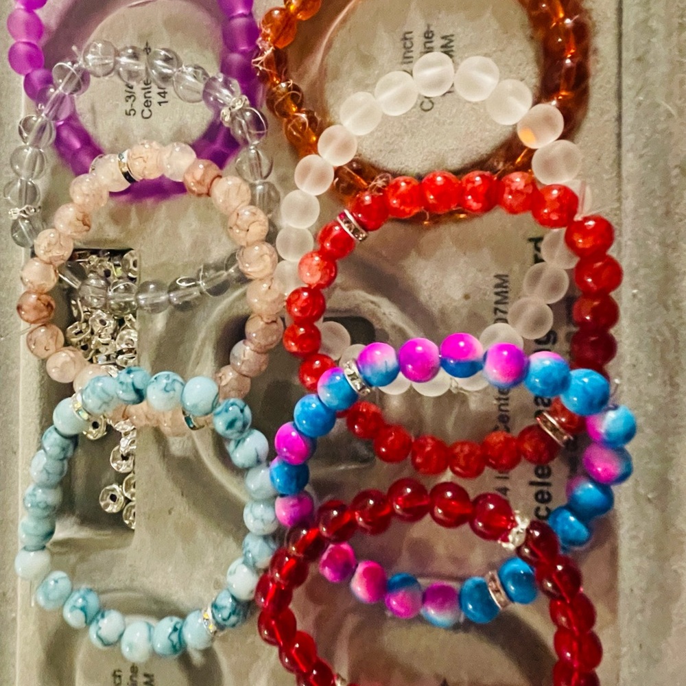 Colorful Beaded Bracelet Set